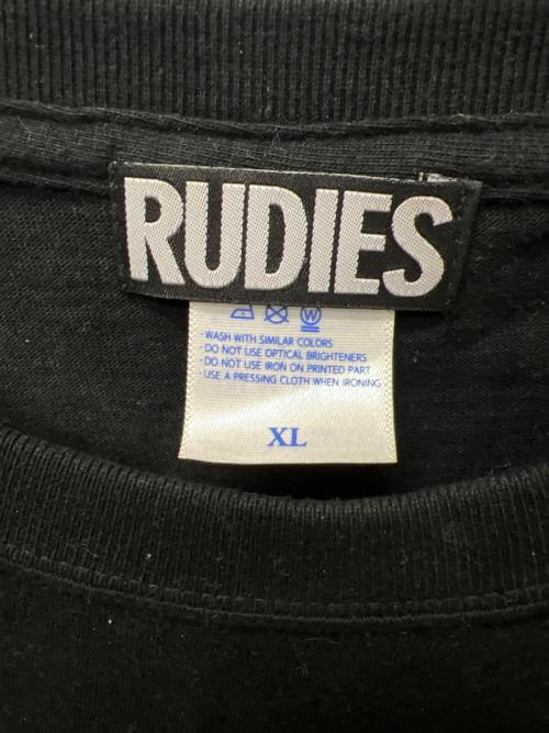 RUDIES（ルーディーズ）RUDIES (ルーディーズ) バンドTシャツ ブラック サイズ:ＸＬの古着・服飾アイテム