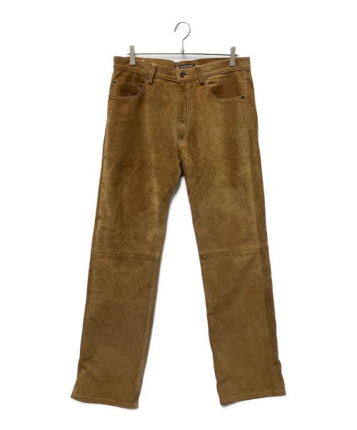 POLO JEANS（ポロジーンズ）POLO JEANS (ポロジーンズ) スウェードパンツ ブラウン サイズ:３２の古着・服飾アイテム