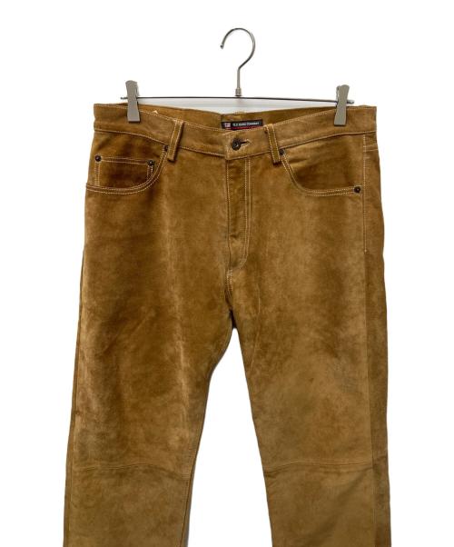 POLO JEANS（ポロジーンズ）POLO JEANS (ポロジーンズ) スウェードパンツ ブラウン サイズ:３２の古着・服飾アイテム