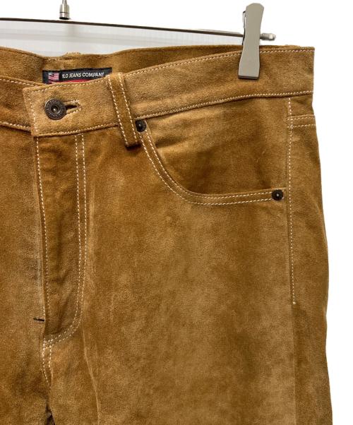 POLO JEANS（ポロジーンズ）POLO JEANS (ポロジーンズ) スウェードパンツ ブラウン サイズ:３２の古着・服飾アイテム