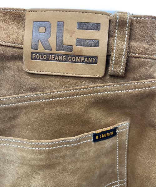 POLO JEANS（ポロジーンズ）POLO JEANS (ポロジーンズ) スウェードパンツ ブラウン サイズ:３２の古着・服飾アイテム