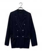 Gabardine K.Tギャバシンケーティー）の古着「ミラノリブ Ｗブレストジャケット」｜ブラック