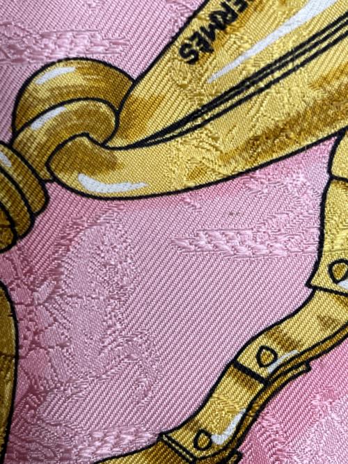 HERMES（エルメス）HERMES (エルメス) カレ90 帝王学 ピンクの古着・服飾アイテム