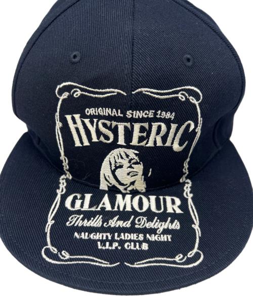 Hysteric Glamour（ヒステリックグラマー）Hysteric Glamour (ヒステリックグラマー) HYS WHISKY刺繍 キャップ ネイビー サイズ:FREEの古着・服飾アイテム