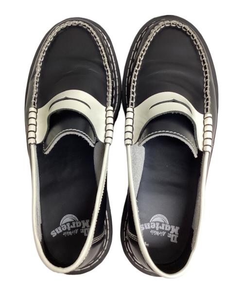 Dr.Martens（ドクターマーチン）Dr.Martens (ドクターマーチン) バイカラーローファー ブラック×ホワイト サイズ:SIZE UK9の古着・服飾アイテム