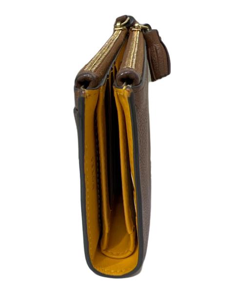 ANYA HINDMARCH（アニヤ・ハインドマーチ）ANYA HINDMARCH (アニヤ・ハインドマーチ) 2つ折り財布 ブラウンの古着・服飾アイテム