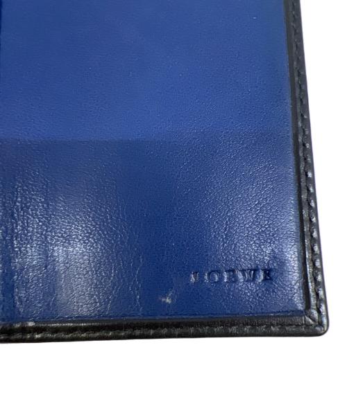 LOEWE（ロエベ）LOEWE (ロエベ) 名刺入れ ブラック×ブルーの古着・服飾アイテム