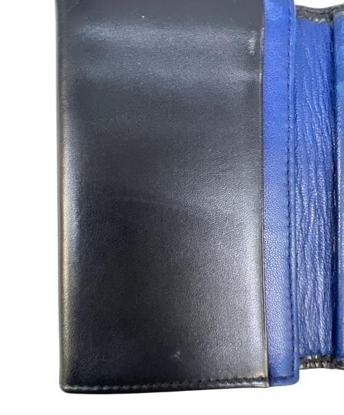 LOEWE（ロエベ）LOEWE (ロエベ) 名刺入れ ブラック×ブルーの古着・服飾アイテム