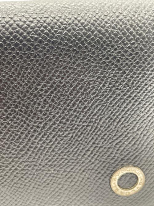 BVLGARI（ブルガリ）BVLGARI (ブルガリ) サークルロゴカードケース ブラックの古着・服飾アイテム