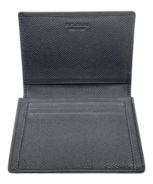 BVLGARI（ブルガリ）BVLGARI (ブルガリ) サークルロゴカードケース ブラックの古着・服飾アイテム