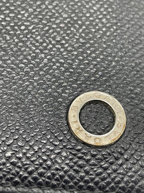 BVLGARI（ブルガリ）BVLGARI (ブルガリ) サークルロゴカードケース ブラックの古着・服飾アイテム