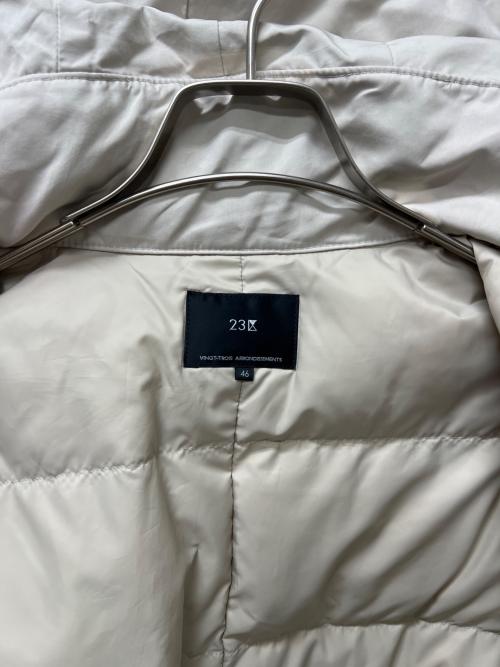 23区（ニジュウサンク）23区 (ニジュウサンク) ダウンコート アイボリー サイズ:４６の古着・服飾アイテム