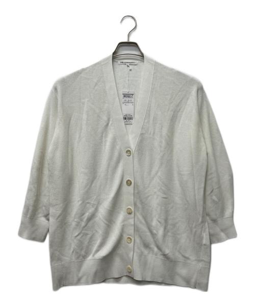 23区（ニジュウサンク）23区 (ニジュウサンク) カーディガン ホワイト サイズ:４６の古着・服飾アイテム