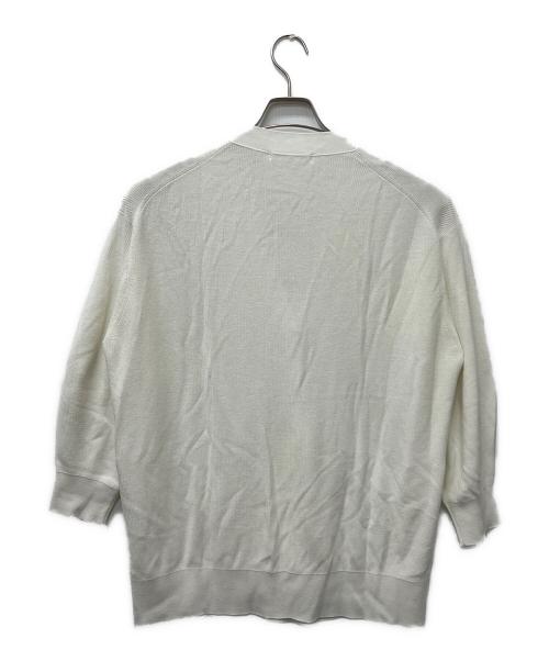 23区（ニジュウサンク）23区 (ニジュウサンク) カーディガン ホワイト サイズ:４６の古着・服飾アイテム