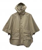 Traditional Weatherwearトラディショナルウェザーウェア）の古着「ＲＥＮＦＲＥＷ ケープ風フーデッドコート」｜ベージュ