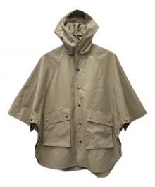 Traditional Weatherwear（トラディショナルウェザーウェア）の古着「ＲＥＮＦＲＥＷ ケープ風フーデッドコート」｜ベージュ