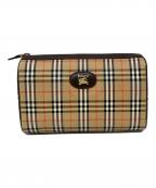 Burberry'sバーバリーズ）の古着「クラッチバッグBurberry's（バーバリーズ）　FK001-072」｜ブラウン