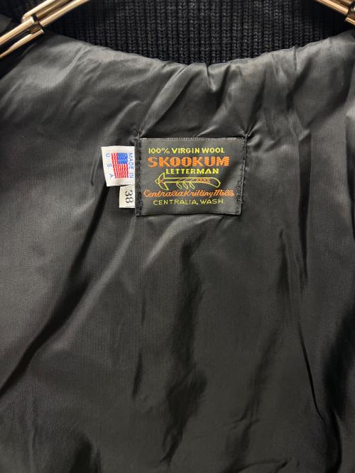 skookum（スクーカム）skookum (スクーカム) ウールブルゾン ブラック サイズ:３８の古着・服飾アイテム