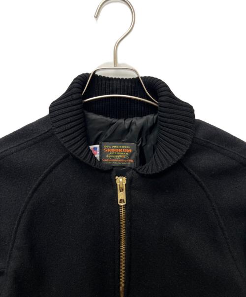 skookum（スクーカム）skookum (スクーカム) ウールブルゾン ブラック サイズ:３８の古着・服飾アイテム