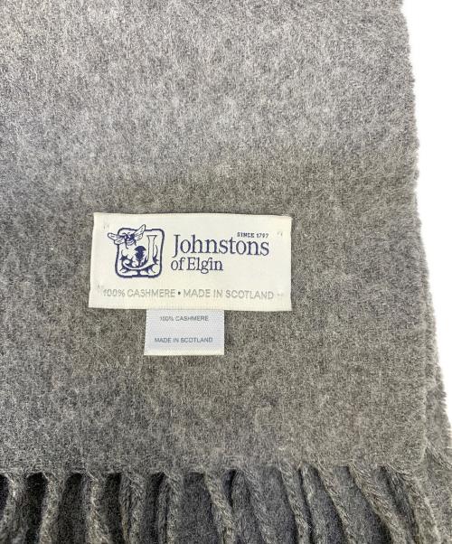 JOHNSTONS OF ELGIN（ジョンストンズ オブ エルガン）JOHNSTONS OF ELGIN (ジョンストンズ オブ エルガン) マフラー　JOHNSTONS OF ELGIN（ジョンストンズ オブ エルガン） グレーの古着・服飾アイテム