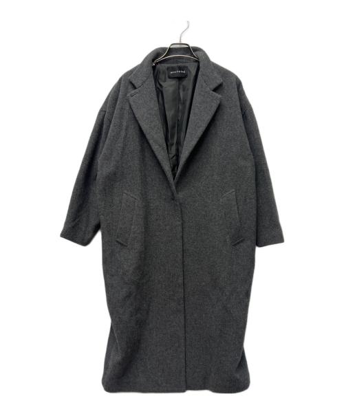 mizuiro-ind（ミズイロインド）mizuiro-ind (ミズイロインド) ウールブレンドチェスターコート グレー サイズ:FREEの古着・服飾アイテム
