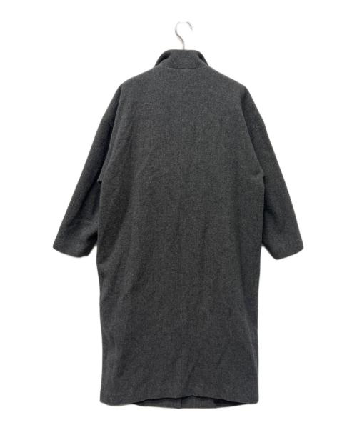 mizuiro-ind（ミズイロインド）mizuiro-ind (ミズイロインド) ウールブレンドチェスターコート グレー サイズ:FREEの古着・服飾アイテム