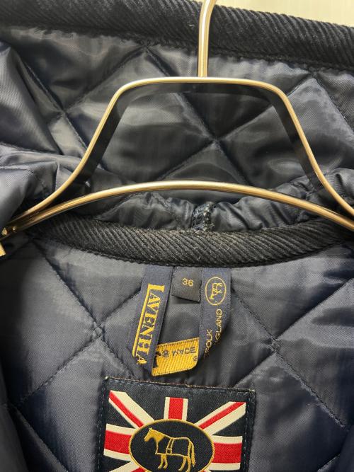 LAVENHAM（ラベンハム）LAVENHAM (ラベンハム) キルティングフードコート ネイビー サイズ:３６の古着・服飾アイテム