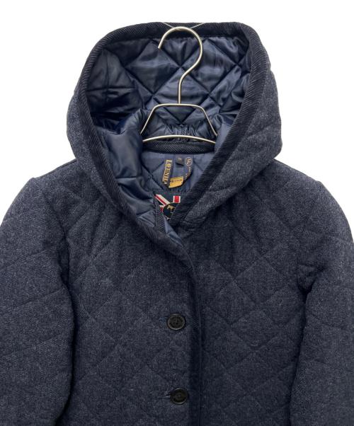 LAVENHAM（ラベンハム）LAVENHAM (ラベンハム) キルティングフードコート ネイビー サイズ:３６の古着・服飾アイテム