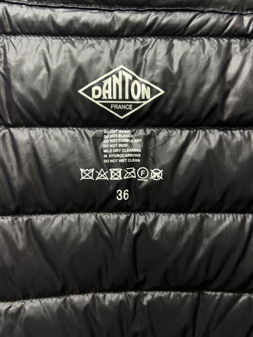 DANTON（ダントン）DANTON (ダントン) Vネックロングインナーロングダウンコート ブラック サイズ:３６の古着・服飾アイテム