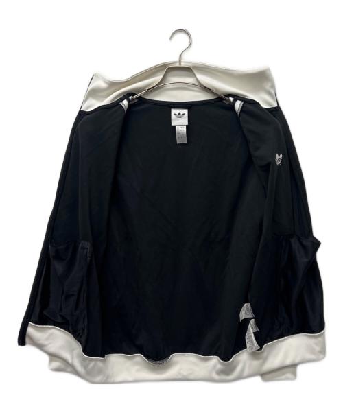 adidas（アディダス）adidas (アディダス) クラシック トラックトップジャケット ブラック×ホワイト サイズ:3XLの古着・服飾アイテム
