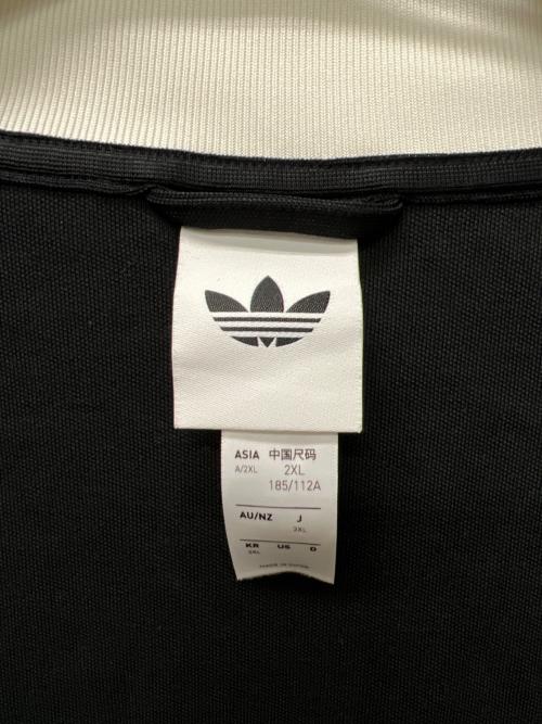adidas（アディダス）adidas (アディダス) クラシック トラックトップジャケット ブラック×ホワイト サイズ:3XLの古着・服飾アイテム