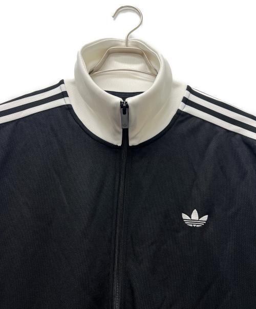 adidas（アディダス）adidas (アディダス) クラシック トラックトップジャケット ブラック×ホワイト サイズ:3XLの古着・服飾アイテム