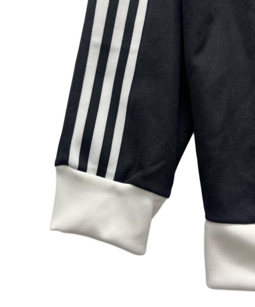 adidas（アディダス）adidas (アディダス) クラシック トラックトップジャケット ブラック×ホワイト サイズ:3XLの古着・服飾アイテム