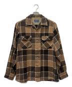 PENDLETONペンドルトン）の古着「ウールチェックシャツ」｜ベージュ×ブラウン