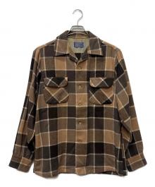 PENDLETON（ペンドルトン）の古着「ウールチェックシャツ」｜ベージュ×ブラウン