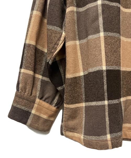 PENDLETON（ペンドルトン）PENDLETON (ペンドルトン) ウールチェックシャツ ベージュ×ブラウン サイズ:Ｍの古着・服飾アイテム