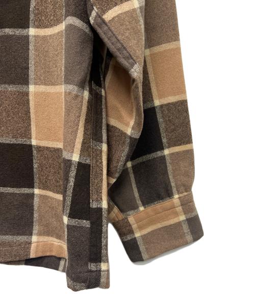 PENDLETON（ペンドルトン）PENDLETON (ペンドルトン) ウールチェックシャツ ベージュ×ブラウン サイズ:Ｍの古着・服飾アイテム
