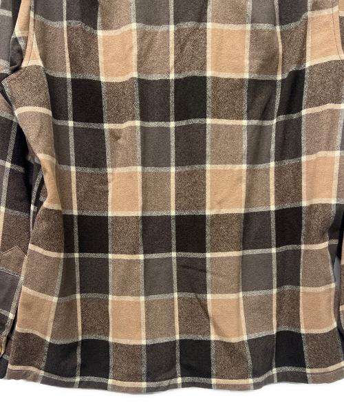 PENDLETON（ペンドルトン）PENDLETON (ペンドルトン) ウールチェックシャツ ベージュ×ブラウン サイズ:Ｍの古着・服飾アイテム