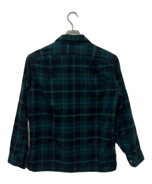 PENDLETON（ペンドルトン）PENDLETON (ペンドルトン) ウールチェックシャツ グリーン×ブラック サイズ:Ｍの古着・服飾アイテム