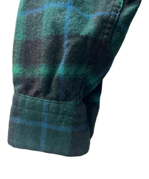 PENDLETON（ペンドルトン）PENDLETON (ペンドルトン) ウールチェックシャツ グリーン×ブラック サイズ:Ｍの古着・服飾アイテム