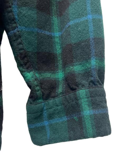 PENDLETON（ペンドルトン）PENDLETON (ペンドルトン) ウールチェックシャツ グリーン×ブラック サイズ:Ｍの古着・服飾アイテム