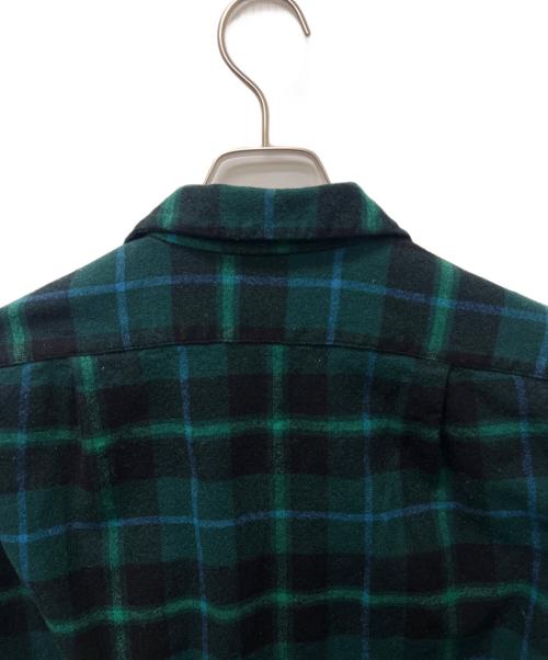 PENDLETON（ペンドルトン）PENDLETON (ペンドルトン) ウールチェックシャツ グリーン×ブラック サイズ:Ｍの古着・服飾アイテム