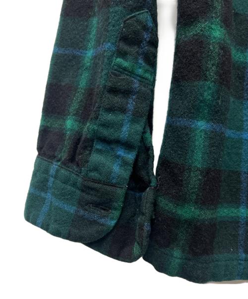 PENDLETON（ペンドルトン）PENDLETON (ペンドルトン) ウールチェックシャツ グリーン×ブラック サイズ:Ｍの古着・服飾アイテム