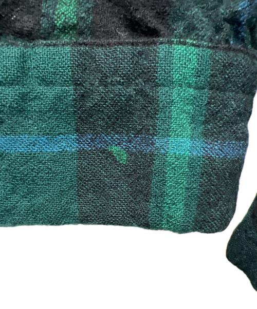 PENDLETON（ペンドルトン）PENDLETON (ペンドルトン) ウールチェックシャツ グリーン×ブラック サイズ:Ｍの古着・服飾アイテム