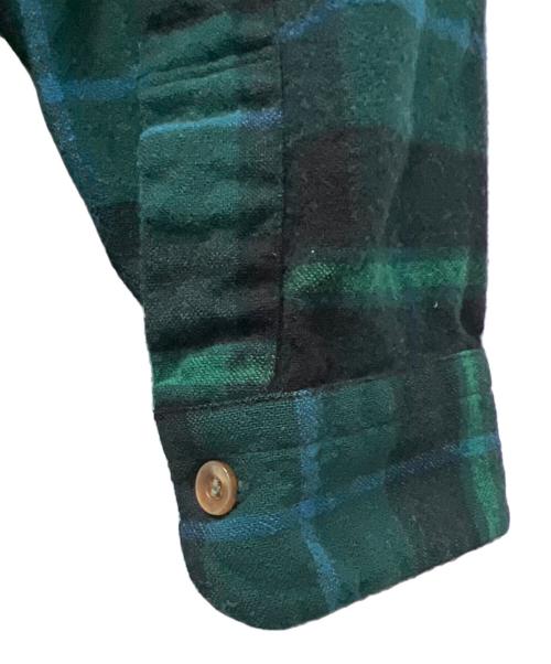 PENDLETON（ペンドルトン）PENDLETON (ペンドルトン) ウールチェックシャツ グリーン×ブラック サイズ:Ｍの古着・服飾アイテム