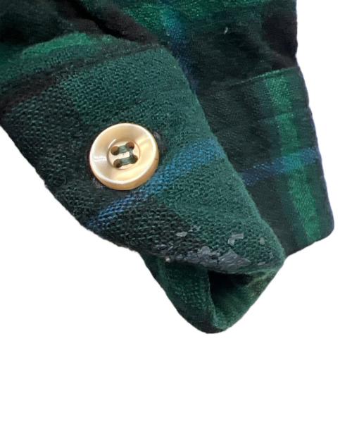 PENDLETON（ペンドルトン）PENDLETON (ペンドルトン) ウールチェックシャツ グリーン×ブラック サイズ:Ｍの古着・服飾アイテム