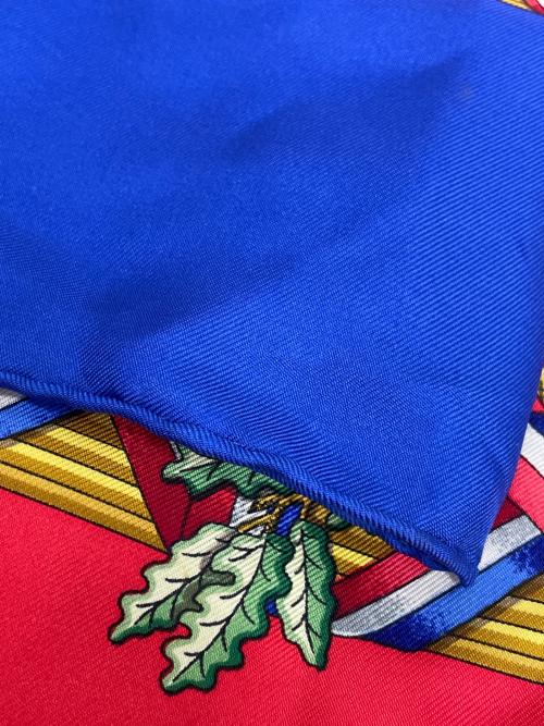 HERMES（エルメス）HERMES (エルメス) LIBERTE EGALITE FRATERNITE REPUBLIQUE FRANCAISE レッド×ブルーの古着・服飾アイテム