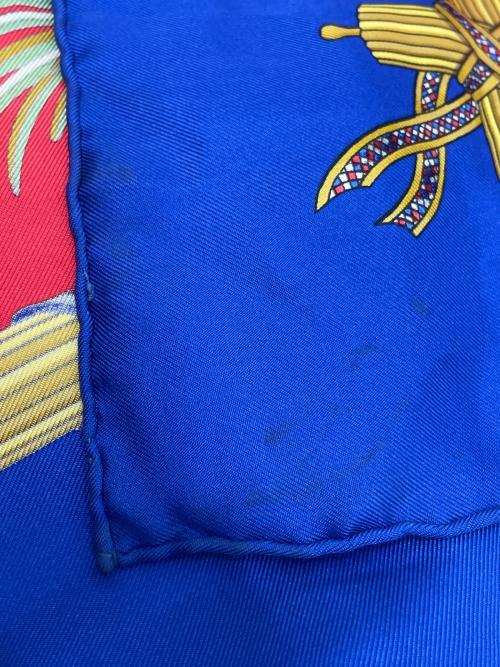HERMES（エルメス）HERMES (エルメス) LIBERTE EGALITE FRATERNITE REPUBLIQUE FRANCAISE レッド×ブルーの古着・服飾アイテム