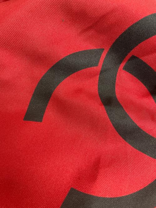 CHANEL（シャネル）CHANEL (シャネル) ココマーク シルクスカーフ レッドの古着・服飾アイテム