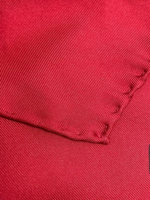 CHANEL（シャネル）CHANEL (シャネル) ココマーク シルクスカーフ レッドの古着・服飾アイテム